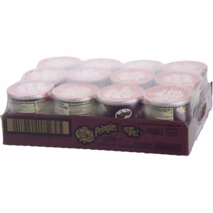 Pringles Grab & Go BBQ Crisps, 1.4 oz., 12 Cans/Carton