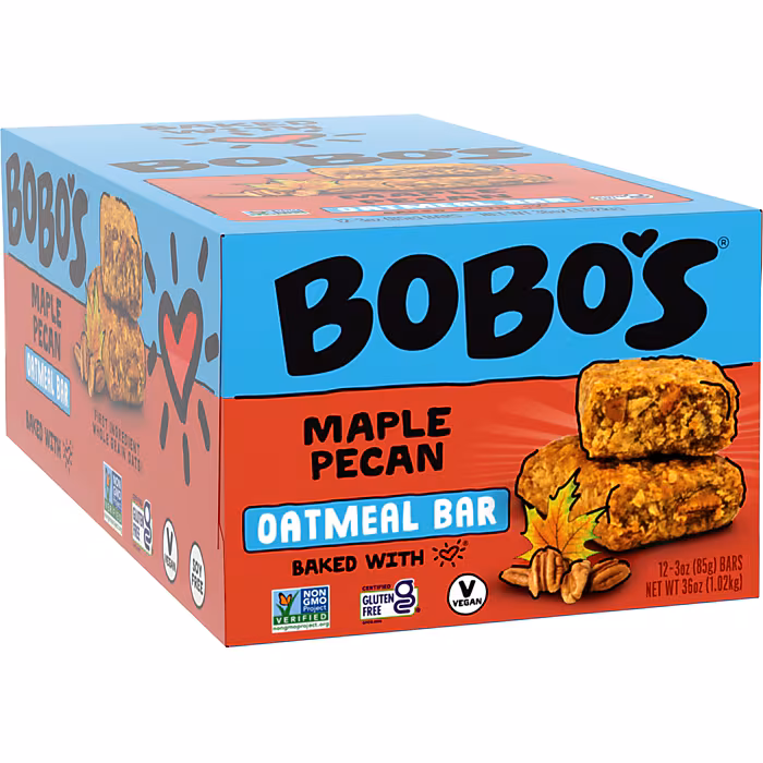 Bobo's Gluten-Free Maple Pecan Oat Bar, 36 oz., 12 Bars/Box