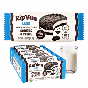 Rip Van Leos Cookies & Cream Sandwich Cookies, 16.9 oz., 10 Packs/Box