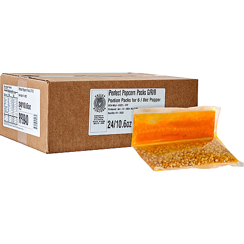 Valley Popcorn Perfect Pack Gold Popcorn Kit Butter - 10.60 oz - 24 / Carton