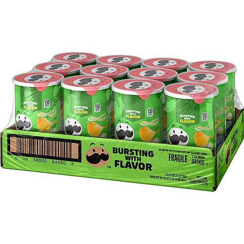 Pringles® Sour Cream & Onion Sour Cream, Onion - 1 Serving Can - 2.50 oz Can - 12 / Carton