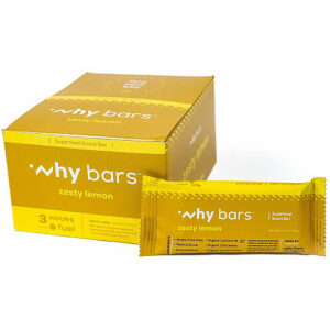 Why Bars Superfood Protein Snack Bars Gluten-free, Dairy-free, Soy-free, Non-GMO, Individually Wrapped - Zesty Lemon - 2.04 oz - 12 / Pack