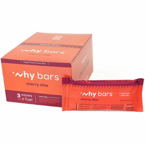 Why Bars Superfood Protein Snack Bars Gluten-free, Dairy-free, Soy-free, Non-GMO, Individually Wrapped - Cherry Chia - 2.04 oz - 12 / Pack