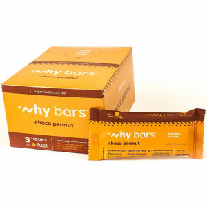 Why Bars Superfood Protein Snack Bars Gluten-free, Dairy-free, Soy-free, Non-GMO, Individually Wrapped - Choco Peanut - 2.04 oz - 12 / Pack