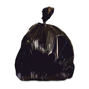 Heritage Reprocessed Resin Can Liners, 33 gal, 2 mil, 33" x 39", Black, 100/Carton