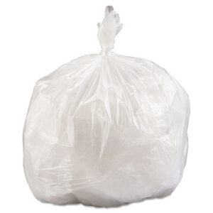 Inteplast Group High-Density Commercial Can Liner Value Pack, 33 gal, 14 mic, 33" x 39", Clear, Interleaved Roll, 25 Bags/Roll, 10 Rolls/CT