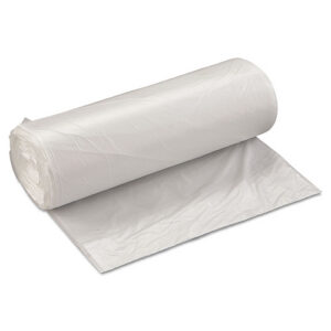 Inteplast Group High-Density Commercial Can Liner Value Pack, 60 gal, 19 mic, 38" x 58", Clear, Interleaved Roll, 25 Bags/Roll, 6 Rolls/CT