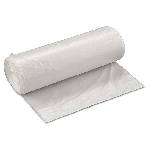 Inteplast Group High-Density Commercial Can Liner Value Pack, 60 gal, 19 mic, 38" x 58", Clear, Interleaved Roll, 25 Bags/Roll, 6 Rolls/CT