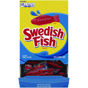 Swedish Fish Grab-and-Go Candy Snacks In Reception Box, 240-Pieces/Box