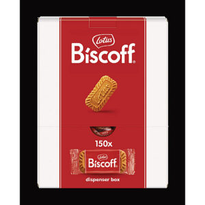Biscoff Cookies Dispenser Box, Caramel Cookie, 0.22 oz Bag, 150/Carton