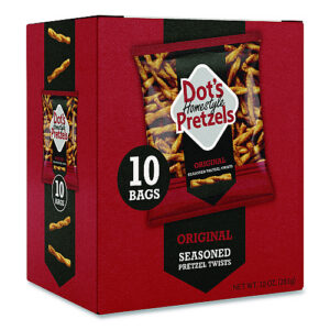 Dot's Pretzels Original Pretzels, 1 oz Bag, 10/Box