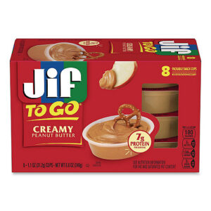 Jif Creamy Peanut Butter Cups, 1.1 oz Cup, 8/Box