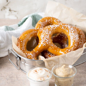 Big Apple Pretzels Jumbo Baked Soft Pretzel 6 oz. - 50/Case