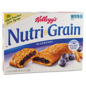 Kellogg's Nutri-Grain Soft Baked Breakfast Bars, Blueberry, Indv Wrapped 1.3 oz Bar, 16/Box