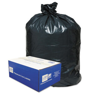 Classic Linear Low-Density Can Liners, 30 gal, 0.71 mil, 30" x 36", Black, 25 Bags/Roll, 10 Rolls/Carton
