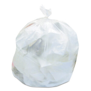Heritage High-Density Waste Can Liners, 30 gal, 8 mic, 30" x 37", Natural, 25 Bags/Roll, 20 Rolls/Carton