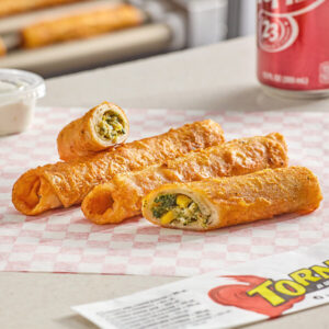Tornados Southwestern Style Chicken Taquito 3 oz. - 24/Case