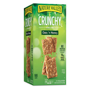 Nature Valley Granola Bars, Oats and Honey, 1.5 oz Bar, 49/Carton