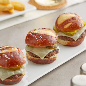 King's Hawaiian Frozen Sliced Pretzel Slider Rolls 1.2 oz. - 72/Case