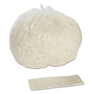 AbilityOne 8105015171363, SKILCRAFT Trash Can Liner - High-Density, 10 gal, 8 mic, 24" x 24", Natural, 1,000/Carton