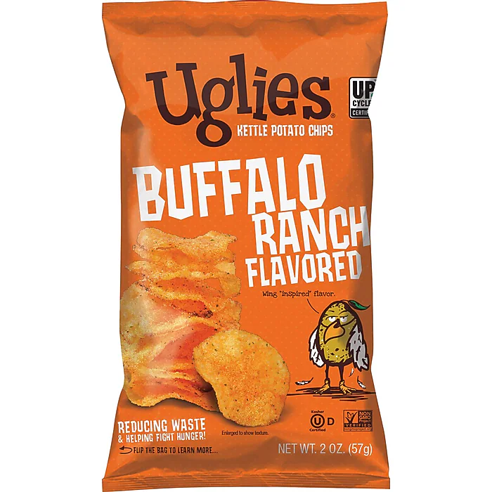 Uglies Gluten-Free Buffalo Ranch Kettle Potato Chips, 2 oz., 24 Bags/Carton