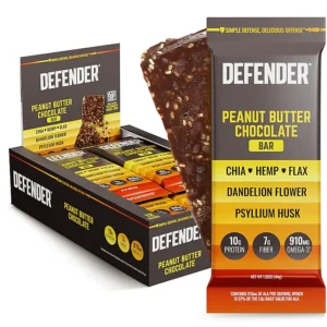 Defender Gluten Free Peanut Butter Chocolate Nutrition Bar, 1.55 oz., 12 Bars/Box