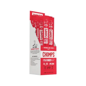 Chomps Original Beef Meat Stick, 1.15 oz., 24/Box