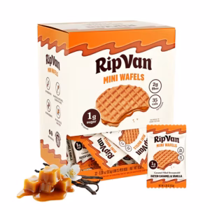 Rip Van Minis Dutch Caramel & Vanilla Wafers, 0.28 oz., 32 Packs/Box