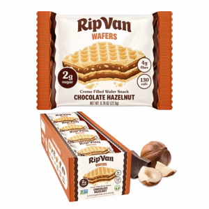 Rip Van Chocolate Hazelnut Wafers, 0.78 oz., 16 Packs/Box