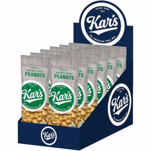 Kar's Roasted Salted Peanuts, 12 Packs/Box