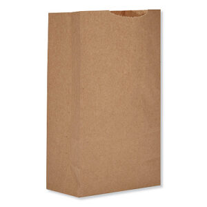 General Grocery Paper Bags, Extra-Heavy-Duty, #2 Size, 4.06" x 2.68" x 8.12", Natural, 250 Bags/Pack, 2 Packs/Bundle