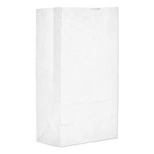 General Grocery Paper Bags, #12 Size, 7.06" x 4.5" x 13.75", White, 500/Bundle