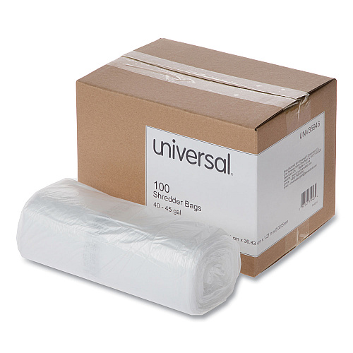 Universal High-Density Shredder Bags, 40-45 gal Capacity, 100/Box