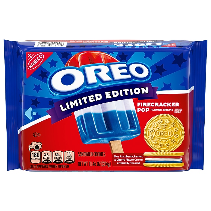 Oreo Firecracker Pop Sandwich Cookies, 11.46 oz., 3/Pack