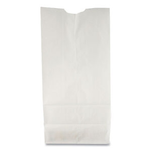 General Grocery Paper Bags, #6 Size, 6" x 3.63" x 11.06", White, 500/Bundle