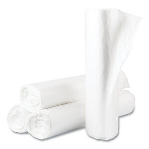 Inteplast Group High-Density Commercial Can Liner Value Pack, 45 gal, 14 mic, 40" x 46", Natural, Interleaved Roll, 25 Bags/Roll, 10 Rolls/CT