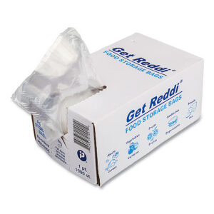 Inteplast Group Food Bags, 16 oz, 4" x 2" x 8", Clear, 1,000/Carton