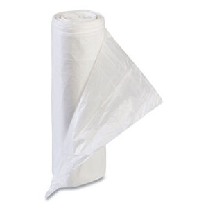 Inteplast Group High-Density Commercial Can Liner Value Pack, 55 gal, 11 mic, 36" x 58", Clear, Interleaved Roll, 25 Bags/Roll, 8 Rolls/CT