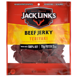 Jack Link’s Teriyaki Beef Jerky, 2.85 oz., 8/Carton