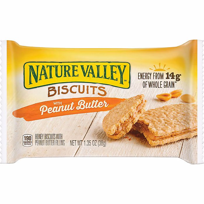Nature Valley Biscuits with Peanut Butter, 1.35 oz.