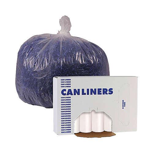 Boardwalk® High Density Can Liners, 60 gal, 13Micro, 8 Rolls/25 Bags