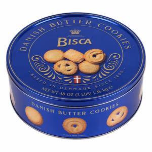 Bisca Danish Butter Cookie Tin, 3 lbs.
