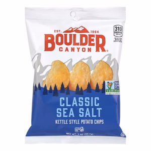 Boulder Canyon Gluten Free Classic Sea Salt Potato Chips, 2 oz., 8/Pack