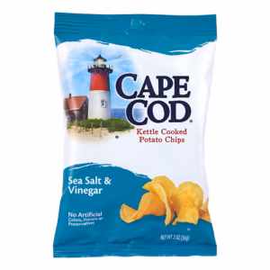 Cape Cod Gluten Free Sea Salt & Vinegar Potato Chips, 2 oz., 6/Pack
