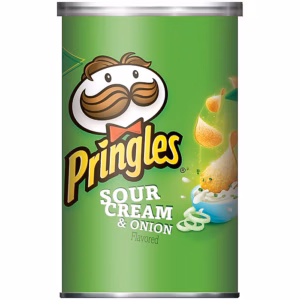 Pringles® Potato Crisps, Sour Cream and Onion, 2.5 oz. Can