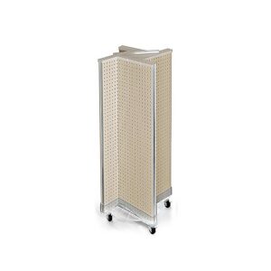 Azar Displays 13.5" x 44" Pegboard Pinwheel Unit Almond