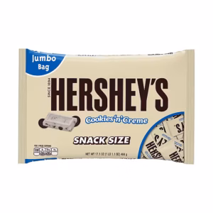 Hershey's Cookies 'n' Crème Snack Size White Chocolate Candy Bar, 17.1 oz.
