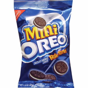 Oreo Bite-size Oreos, Vanilla, Chocolate, Packet, 1 Serving Pack, 1.75 oz., 60/Ct