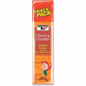 Keebler Cheese and Cheddar Sandwich Crackers, 3 oz packs, 12/Bx