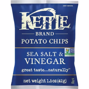Kettle Brand Gluten Free Sea Salt & Vinegar Potato Chips, 1.5 oz., 24/Pack